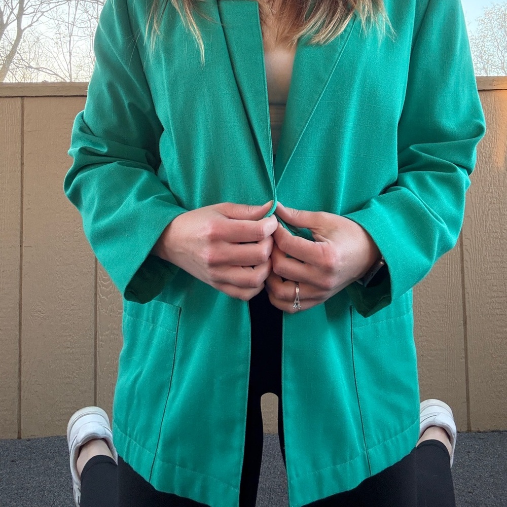 Vintage Teal Allison Daley Blazer size 10